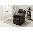 Comfort Pointe Lehman Brown Faux Leather Traditional Lift Chair