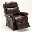 Comfort Pointe Lehman Brown Faux Leather Traditional Lift Chair