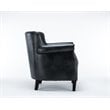 Comfort Pointe Holly Charcoal Faux Leather Club Accent Chair