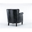 Comfort Pointe Holly Charcoal Faux Leather Club Accent Chair