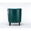 Comfort Pointe Holly Teal Green Faux Leather Club Accent Chair
