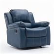 Comfort Pointe Clifton Navy Blue Faux Leather Glider Rocker Recliner