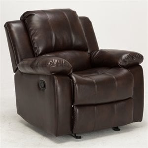 comfort pointe clifton faux leather recliner