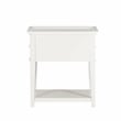 Comfort Pointe Clara 2-Drawer Tray Top Wood Nightstand in White