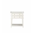 Comfort Pointe Clara 2-Drawer Tray Top Wood Nightstand in White