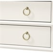 Comfort Pointe Clara 2-Drawer Tray Top Wood Nightstand in White