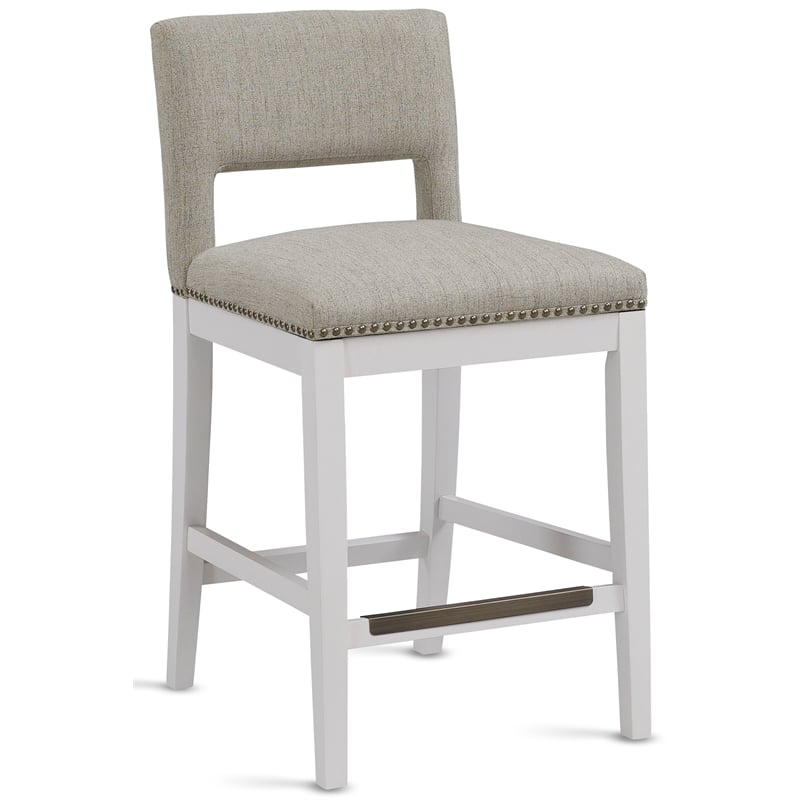 Comfort PointeRowell Taupe Fabric Counter Stool DailyMail