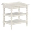 Comfort Pointe Averly Antique White Wood Turned Leg Storage Nightstand