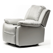 Comfort Pointe Clifton Dove White Faux Leather Recliner