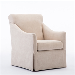 comfort pointe georgia beige shell fabric skirted swivel chair
