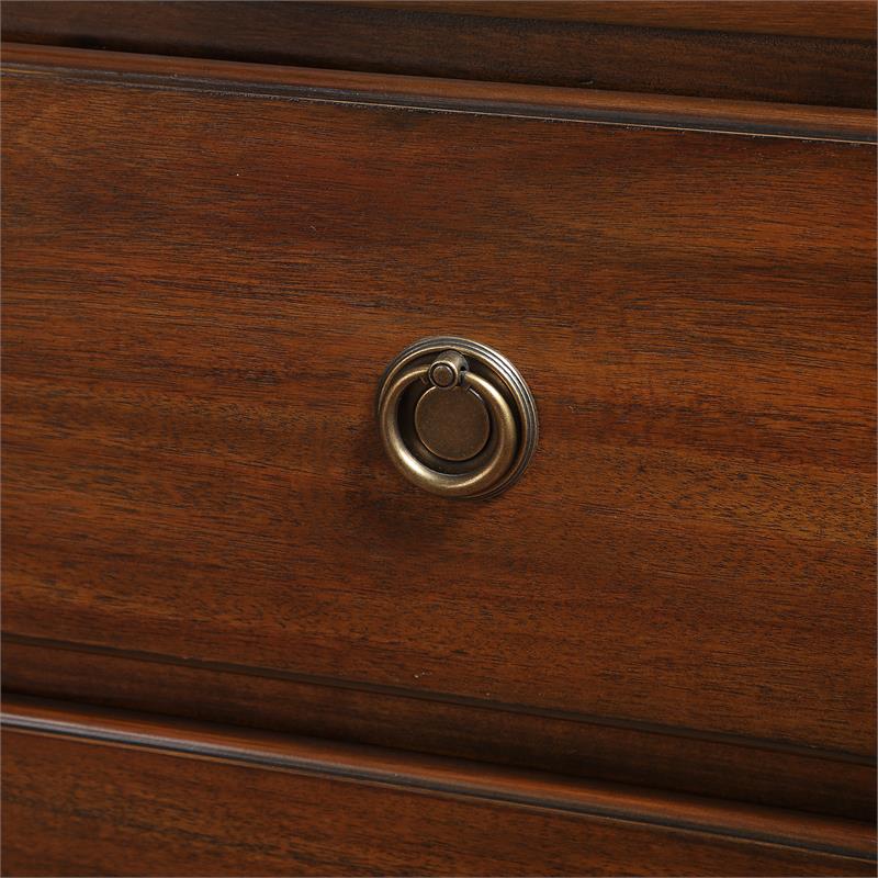 Comfort Pointe Cambridge Brown Finished Wood 3-Drawer Dresser
