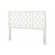 Comfort Pointe Thomas Chippendale White Wood Headboard - King