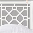 Comfort Pointe Thomas Chippendale White Wood Headboard - King