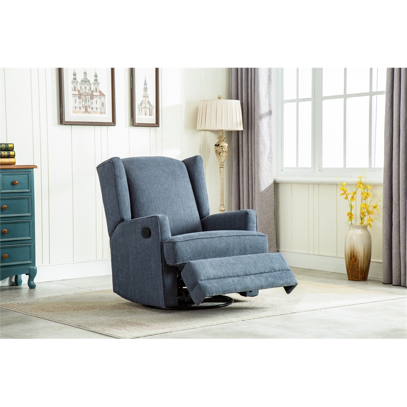 wingback recliner glider