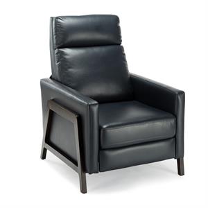 maxton push back faux leather recliner