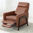 Comfort Pointe Maxton Caramel Push Back Faux Leather Recliner