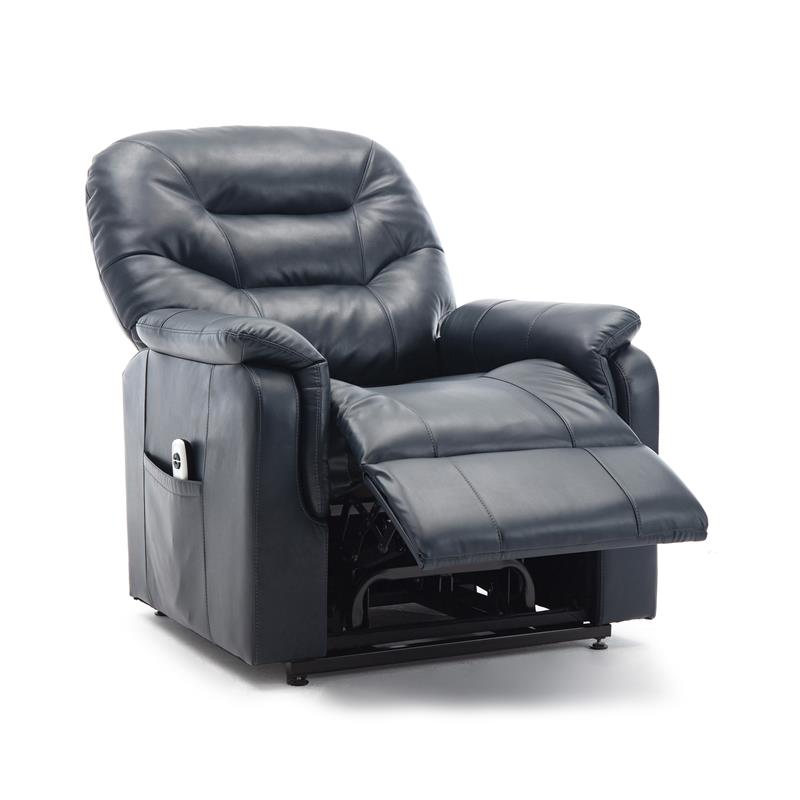 Palmer Midnight Blue Faux Leather Recliner Lift Chair 8061 14