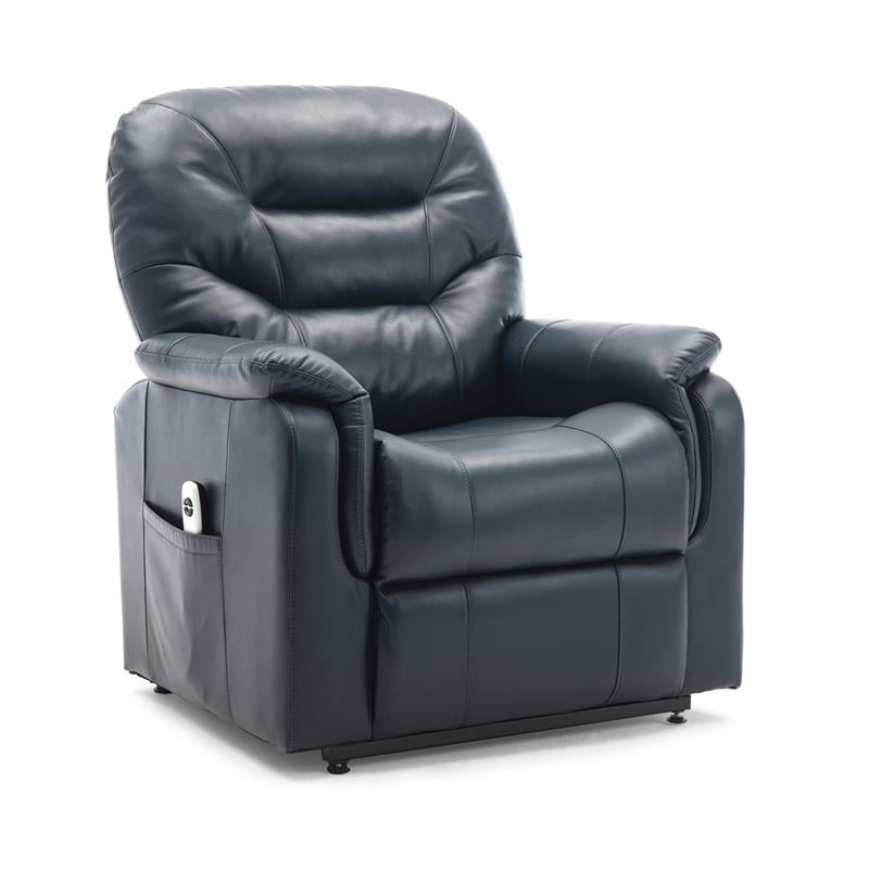 Palmer Midnight Blue Faux Leather Recliner Lift Chair - 8061-14