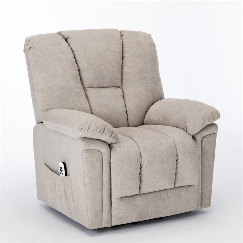 Charleston Beige Sand Microfiber Recliner Lift Chair - 8109-05