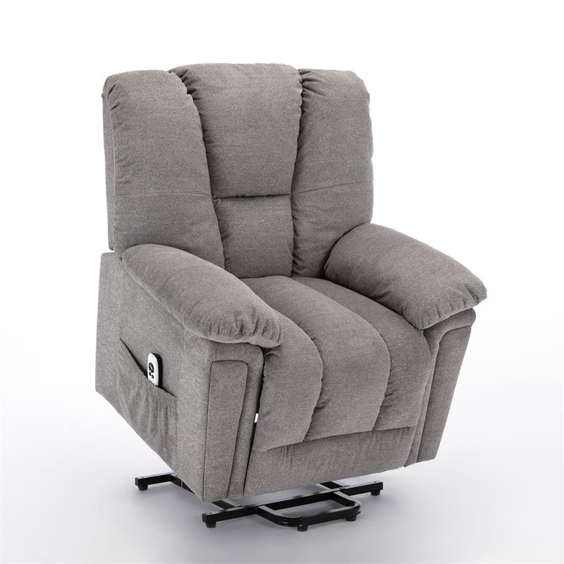 Comfort Pointe Charleston Ash Gray Microfiber Recliner Lift Chair ...