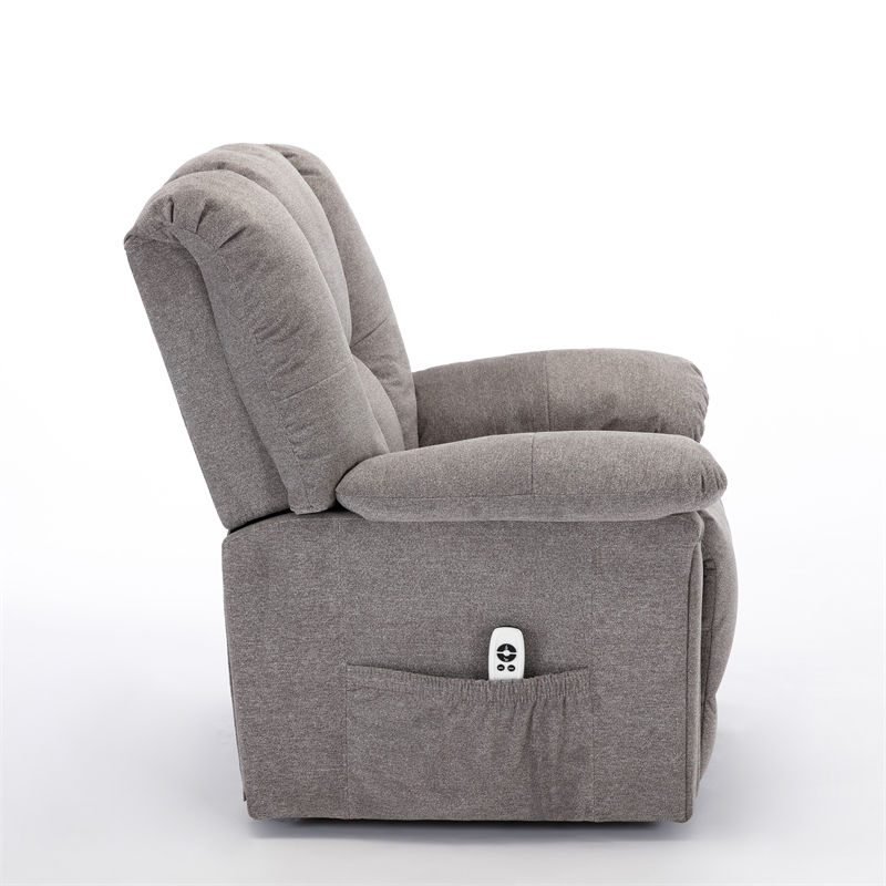 Comfort Pointe Charleston Ash Gray Microfiber Recliner Lift Chair