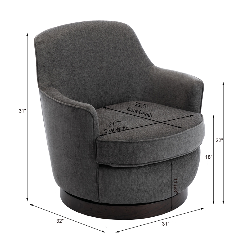 fasalt swivel armchair