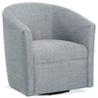 Comfort Pointe Lynton Indigo Blue Polyester Fabric Swivel Accent Chair
