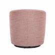 Comfort Pointe Lynton Henna Brick Red Fabric Swivel Accent Chair