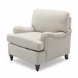 Clarendon Sea Oat Beige Polyester Fabric Upholstered Transitional Arm Chair