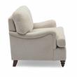 Clarendon Sea Oat Beige Polyester Fabric Upholstered Transitional Arm Chair