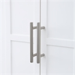Milano 60-inch White Wood 2-door Modern Bar Cabinet with Pull-Out Tray