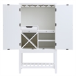 Milano 60-inch White Wood 2-door Modern Bar Cabinet with Pull-Out Tray