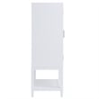 Milano 60-inch White Wood 2-door Modern Bar Cabinet with Pull-Out Tray