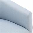 Elm Sky Blue Woven Polyester Fabric Skirted 360-degree Swivel Accent Chair