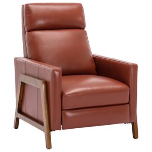 comfort pointe reed top grain leather push back recliner