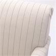 Seville Sea Oat Beige with Charcoal Stripe Polyester Fabric Arm Chair