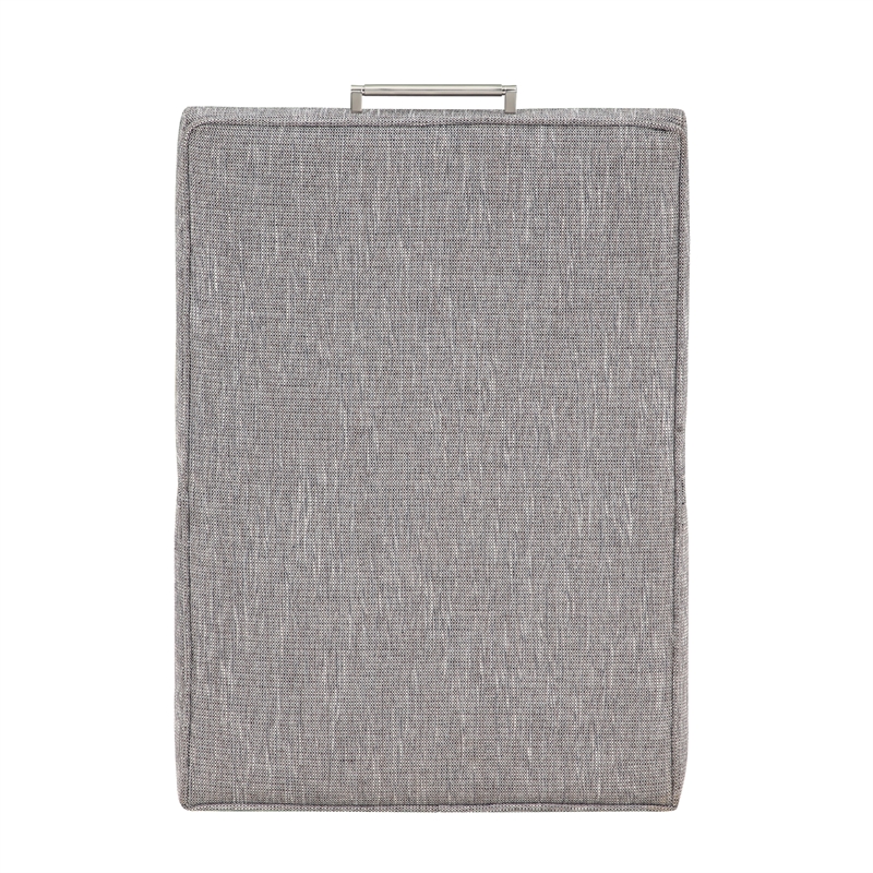 Comfort Pointe Delray Modern Fabric Upholstered Caster Chair in Ashen Gray
