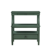 Comfort Pointe Newton Vintage Green Wood 1-drawer Storage Nightstand