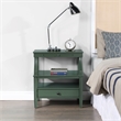 Comfort Pointe Newton Vintage Green Wood 1-drawer Storage Nightstand
