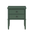 Comfort Pointe Ellison Vintage Green Wood 2-drawer Coastal Style Nightstand