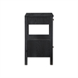 Comfort Pointe Delano Black Finish Wood 2-drawer Modern Storage Nightstand