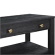 Comfort Pointe Delano Black Finish Wood 2-drawer Modern Storage Nightstand