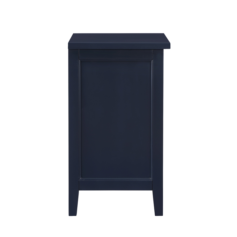 Comfort Pointe Walker Midnight Blue Wood 2-drawer Nightstand