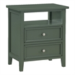 Comfort Pointe Walker Vintage Green Wood 2-drawer Nightstand