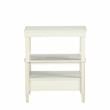 Comfort Pointe Newton Wood Storage Nightstand in Antique White - Set of 2