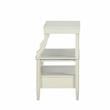 Comfort Pointe Newton Wood Storage Nightstand in Antique White - Set of 2