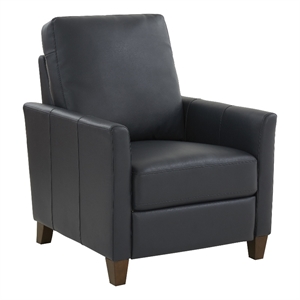 comfort pointe penny faux leather modern push back recliner
