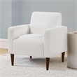 Comfort Pointe Cumulus White Boucle Fabric Modern Style Arm Chair