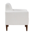 Comfort Pointe Cumulus White Boucle Fabric Modern Style Arm Chair