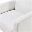 Comfort Pointe Cumulus White Boucle Fabric Modern Style Arm Chair